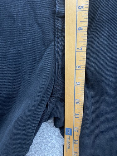 Gap 1969 Girlfriend Jeans 32R Black Distressed Denim Jeans Regular Fit Straight - Picture 5 of 7