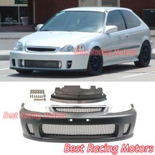 For 1999-2000 Honda Civic 234dr Bys Style Front Bumper Cover Pp