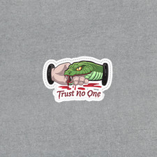 Funny Trust No One Snake Tattoo Sticker Edgy Humor Decal #5753