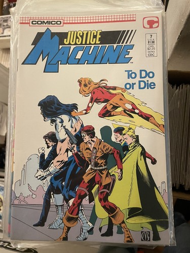 Lot Of 11 Justice Machine #1 - 11 (1987 Comico) - Picture 14 of 16
