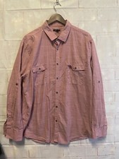 ALFANI Men's 2XL Muted Red Long Sleeve Dress Shirt