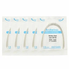 1 Pack Dental Stainless Steel Rectangular/Round Oval Ovoid Arch Wire Upper/Lower