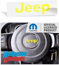 JEEP Steering Wheel Lettering Overlay Decal for 2011-2021 Jeep Compass