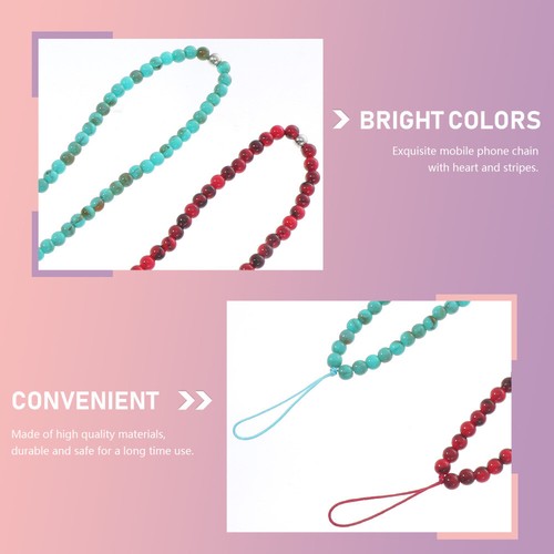 2 Pcs Bracelet Wrist Strap Bracelet Strap Cellphone Hanging Straps Phone Lanyard - Zdjęcie 8 z 12