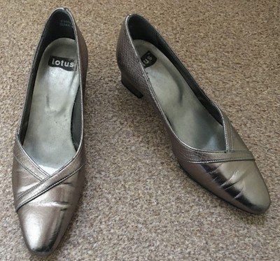 lotus silver court shoes