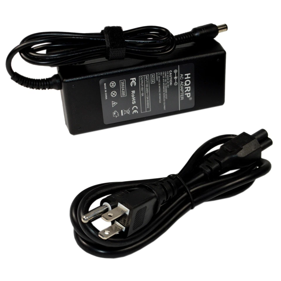 Adaptador de CA HQRP para portátil Toshiba Satellite M105-S3021 M105-S3031 M105-S3041 Foto 2 de 4