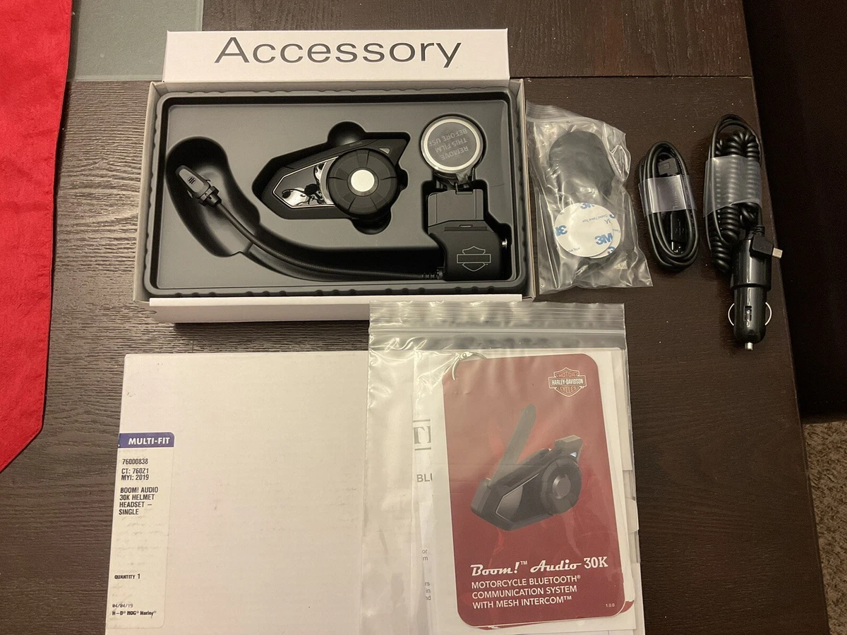 Boom audio 30k bluetooth helmet sale single headset