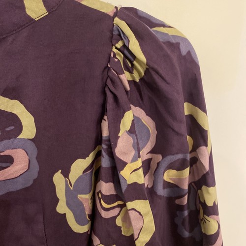 Ronit Zilkha Pure Silk Tunic Top AMAZING COLOURS &STYLE LONG SLEEVES UK 10 - Picture 11 of 14