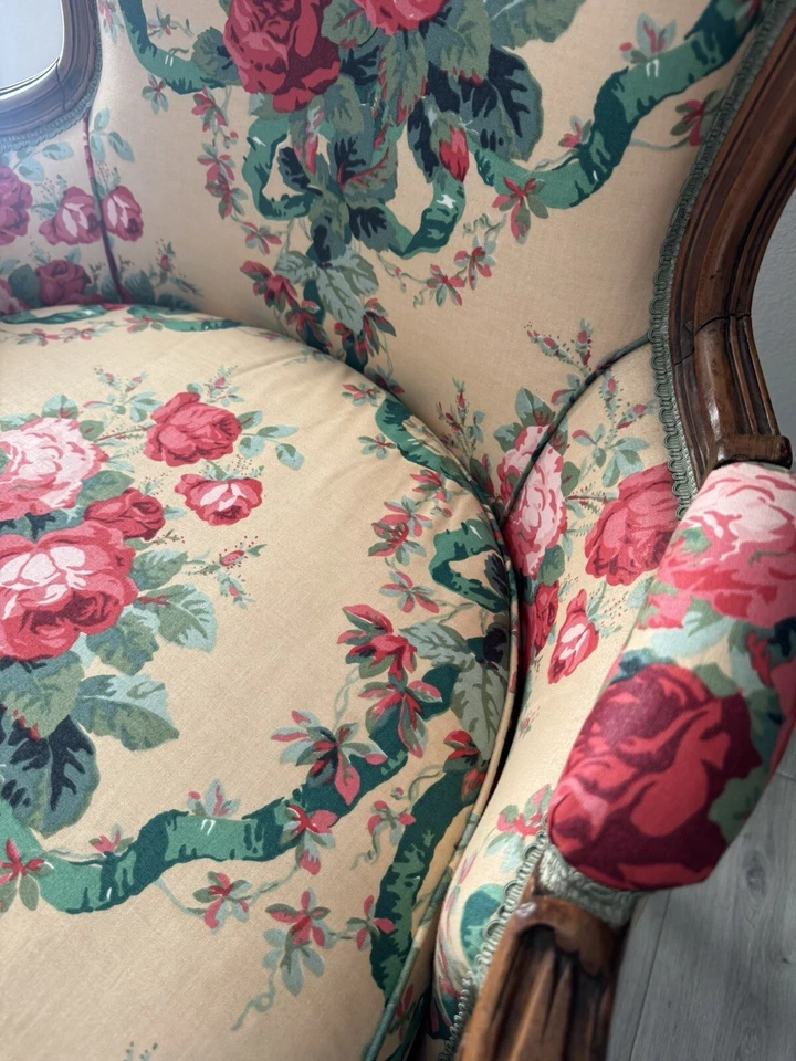 Antigua silla emperatriz francesa de plumas Foto 4 de 4