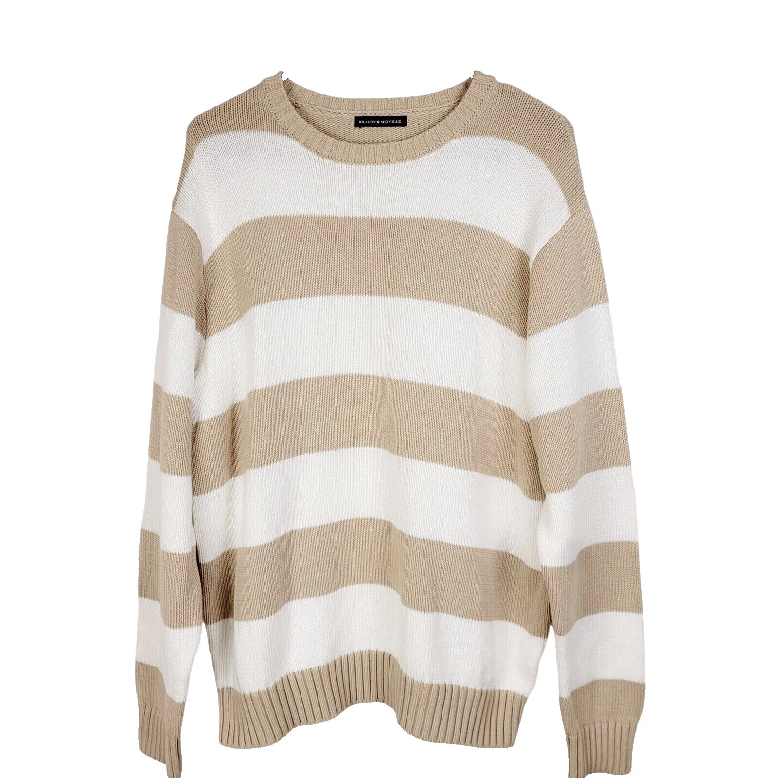 Brandy Melville White Striped Sweaters for Women
