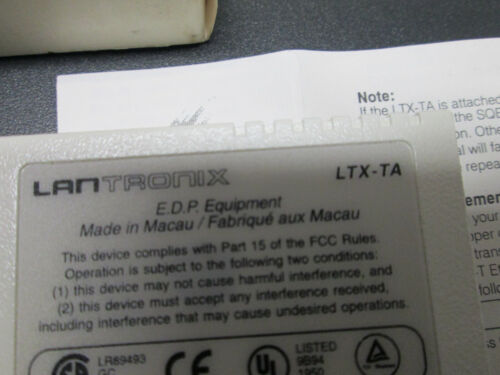 NEW LANTRONIX TWISTED PAIR TRANSCEIVER LTX-TA LTX-TA-11 LTXTA 10 BSE-T Ethernet - Picture 7 of 9