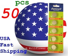 50 pcs CR1632 1632 LM1632 BR1632 Card 3V Lithium Battery