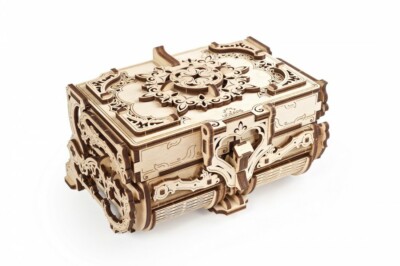 Mechanical UGEARS wooden 3D puzzle Model Antique Box Construction Set