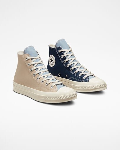 Converse Chuck 70 Tri-Panel Hi Navy Oat Milk US 10 Style: A05659C