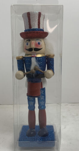 8.66” Nutcracker/Stars And Stripes/Uncle Sam/2001 Momentum Brands/ NEW - Picture 1 of 7