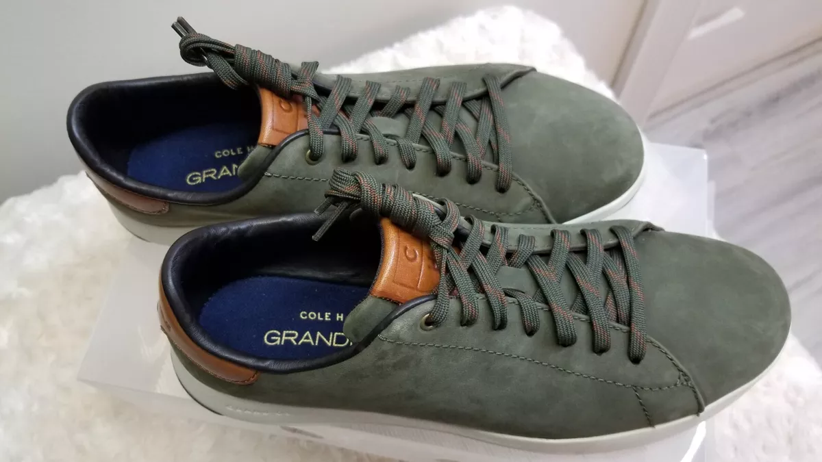 COLE HAAN MENS GRANDPRO TENNIS SNEAKER GREEN size 8 wide eBay