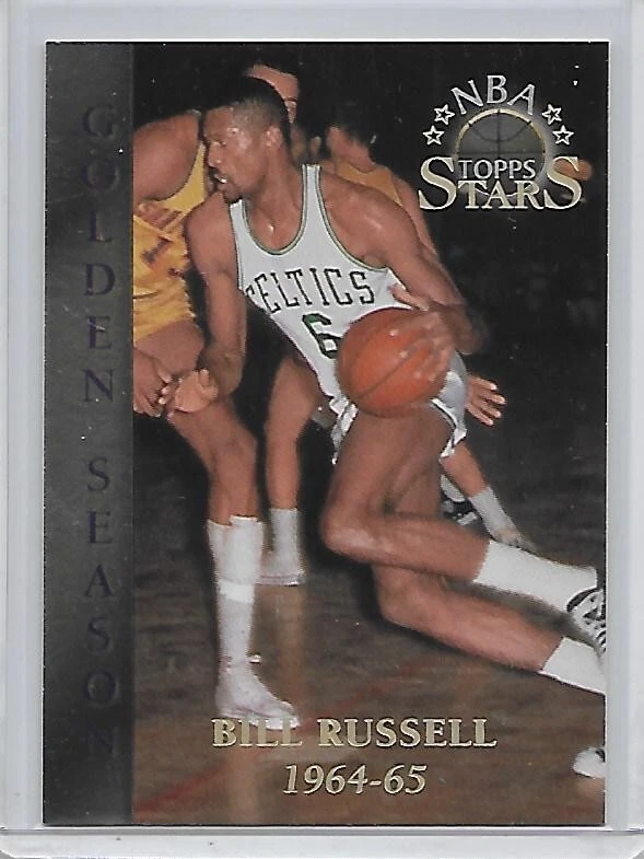 Topps Bill Russell Basketball Autographed Sports Trading Cards