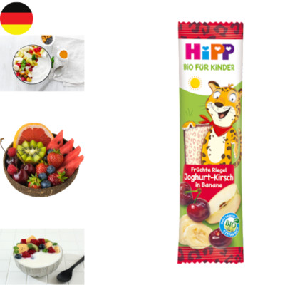 HiPP Fruchtriegel Joghurt-Kirsch in Banane, ab 1 Jahr, 23 g Beikost