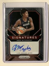 2021 Panini Prizm WNBA #SGAMC Angel McCoughtry AUTO Autograph Vegas Aces