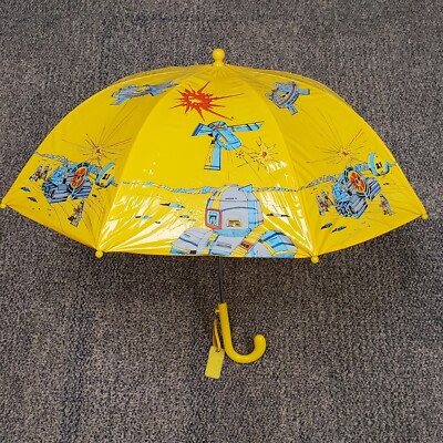 Vintage Umbrella Transformers Gobots Robots - 1980s? Retro Children's Umbrella!