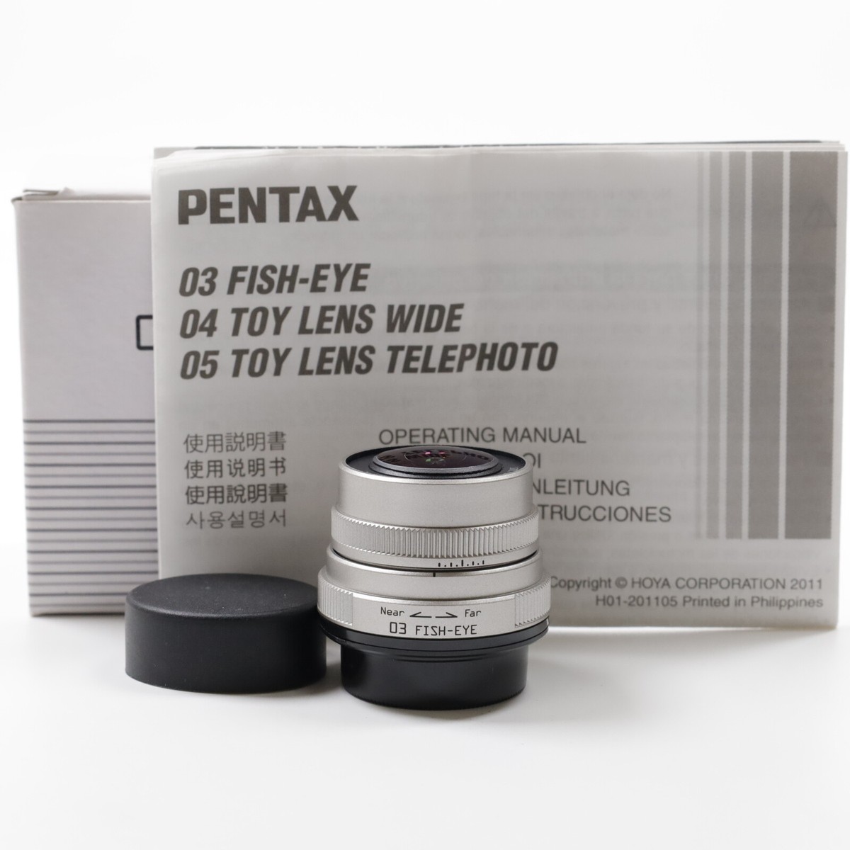 Pentax Q 03 FISH EYE 3.2mm f/5.6 Silver Lens for Q Mount