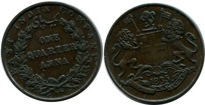 1854年アッパー・カナダ植民地 1ペニー銅貨 Antique 1854 Bank of Upper Canada 1P One Penny Bank Token