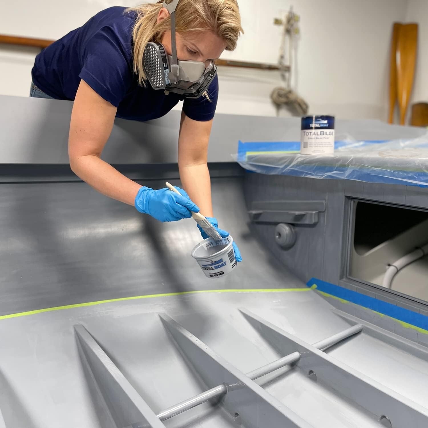 TotalBilge Epoxy Based Bilge Paint for Boat Bilges, Bulkheads, Engine Rooms a...