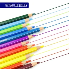 XDT Art Supplies Watercolor Pencils Water Coloring Drawing 12 24 36 48 Colors