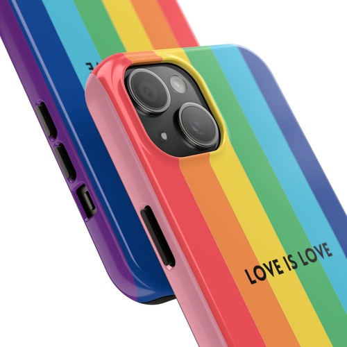 LOVE IS LOVE Colorful Love, Pride Tough Phone Case - Picture 19 of 97