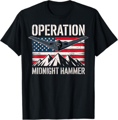 Operation Midnight Hammer - USA Flag Midnight Hammer T-Shirt