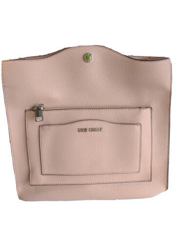 Steve Madden Large Light Rose Tote Silver Hardware
