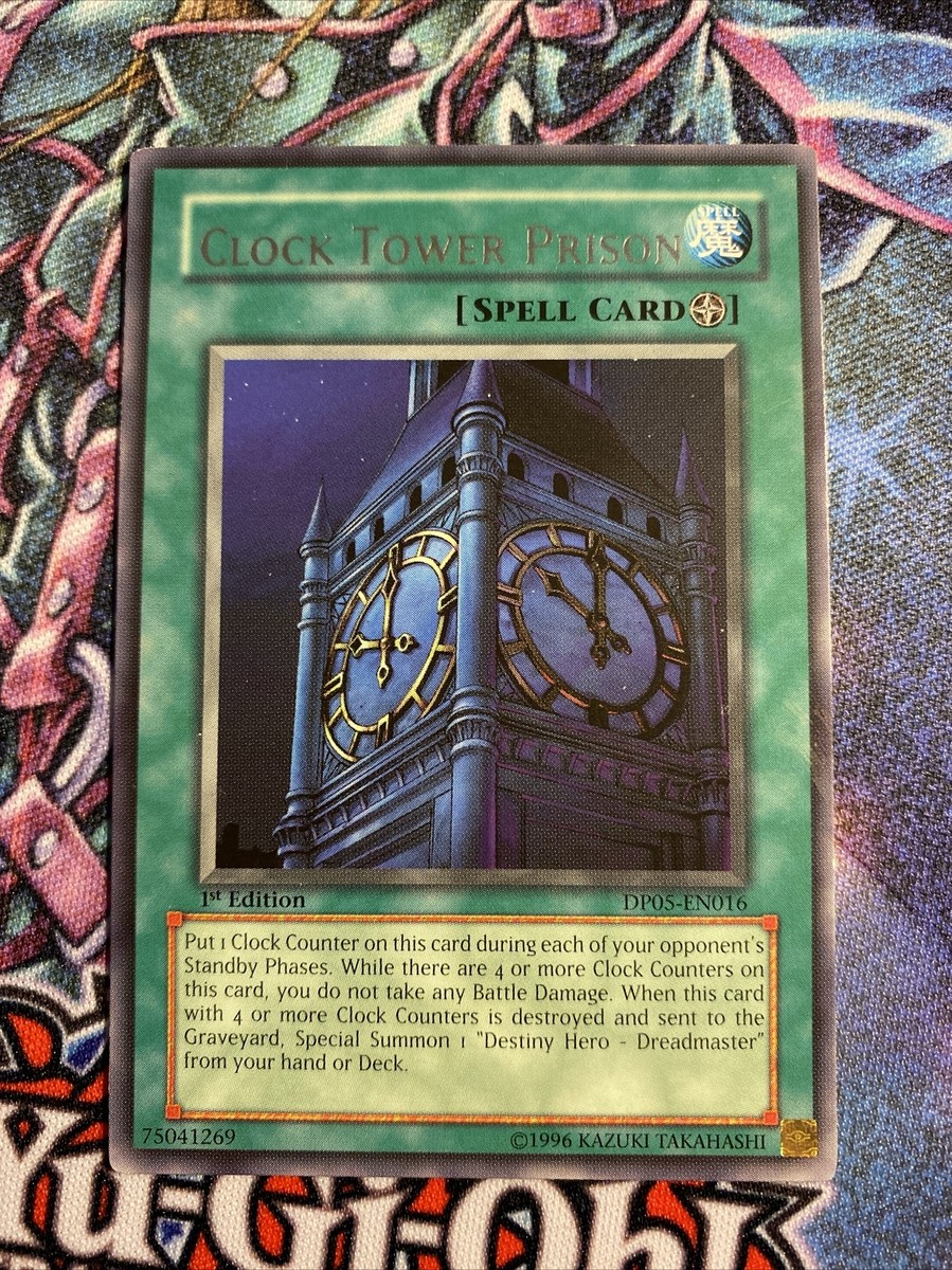 yugioh clock card Yugioh Clock Tower Prison EOJ-EN048 Super Rare 1st Edition NM main image 1