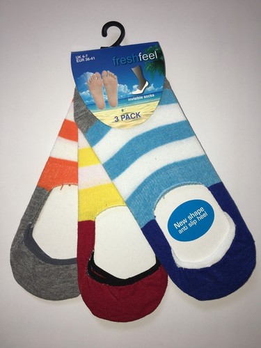 LADIES LOW CUT SHOE LINER SOCKS INVISIBLE TRAINER SOCKS COTTON RICH NEON PLAIN - Picture 17 of 24