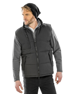 Weste Herren Kapuze Winddicht Innen Fleece Bodywarmer bis 3XL Result