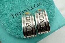 Tiffany & Co. Orecchini Atlas Wide Half Hoop Classic Clip-On SV925 Argento 5828j