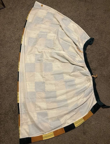 Vtg 70s Walker Mountain Crafts Tartan Plaid & Velvet Patchwork Wrap Skirt Sz S/M - Picture 4 of 5