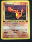 2000 POKEMON TEAM ROCKET 1ST EDITION CHARMANDER 50/82 COMMON NON HOLO