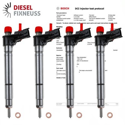 4x 0445115025 Bosch Einspritzdüse Peugeot Citroen Ford 2.2 TDCi 9659228880