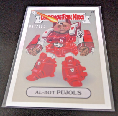 2022 Topps Garbage Pail Kids GPK x MLB Albert Al-bot Pujols 9a #'d 87/150