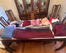 Lot of 22 Pieces of Quality Brand Name Women's Clothing L XL Tops 14 Short Pants