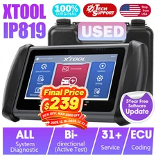 XTOOL USED IP819 OBD2 Diagnostic Scanner Key Programming E/CU Coding CAN FD