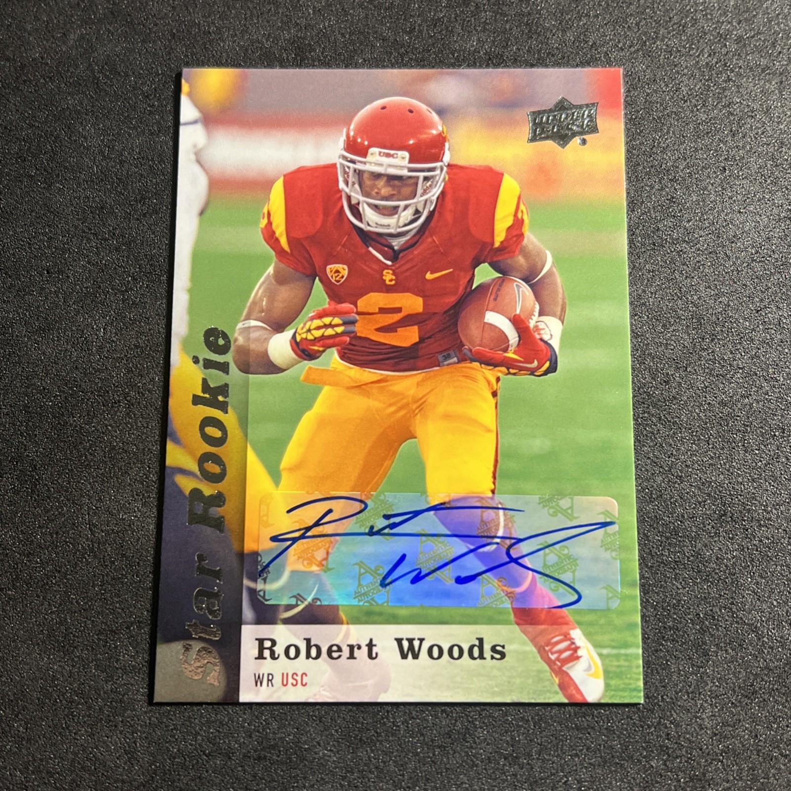 ROBERT WOODS Star Rookie Auto 2013 Upper Deck Football #224 USC