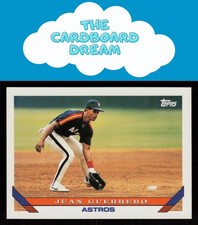 Juan Guerrero 1993 Topps #414 Houston Astros Baseball Card