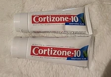 2 Cortizone 10 Soothing Aloe Anti-Itch Creme 2oz -exp: 7/26+