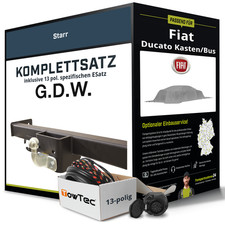 Für FIAT Ducato Kasten/Bus 250 Anhängerkupplung starr +eSatz 13pol 11-24 AHK