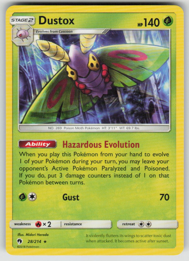 Pokemon Dustox 28/214 SM - Lost Thunder Normal