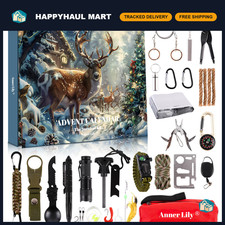 Survival Advent Calendar 2026 - 24 Days Xmas Countdown Gift for Teens Men