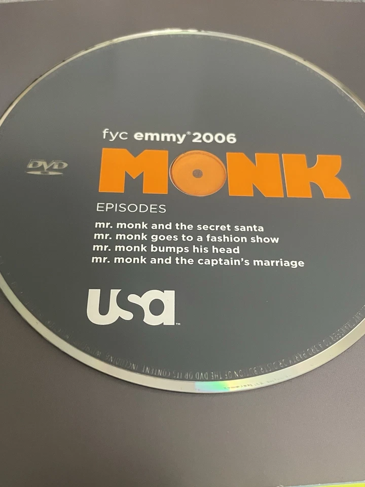 MONK EMMY FYC DVD SCREENER SET TONY SHALHOUB RARE PROMO  4 DVD SET 2006 - Image 4 of 4