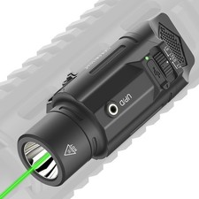 Tactical Flashlight Green Laser Combo 1500 Lumens Rifle Picatinny Rechargeable