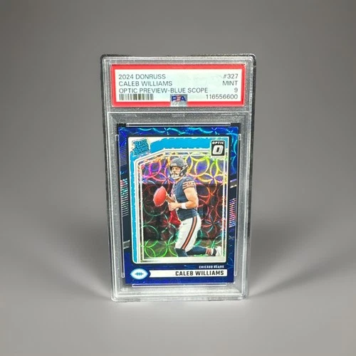 Donruss 2024 Rated Rookie Caleb Williams #327 Optic Blue Scope PSA 9 Bears